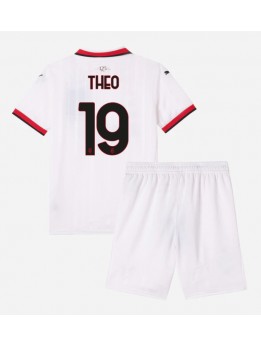 AC Milan Theo Hernandez #19 Auswärts Trikotsatz für Kinder 2024-25 Kurzarm (+ Kurze Hosen)